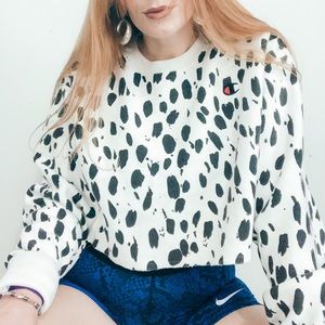 Champion Dalmatian cropped crewneck